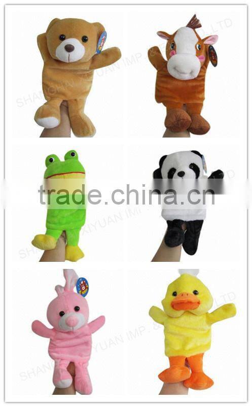 Plush Elephant Hand Puppet/Soft Plush Finger Puppets/Promotional Plush Puppet Toy