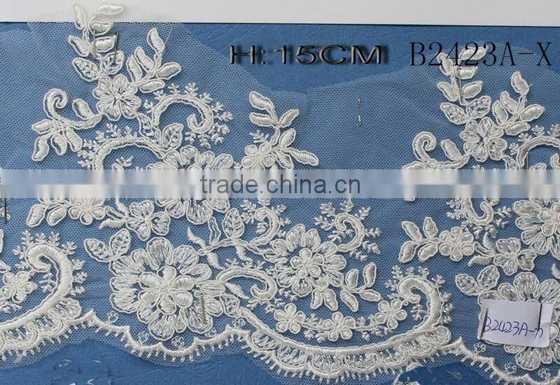 Professional wedding cotton ladder lace trim With Bottom Price