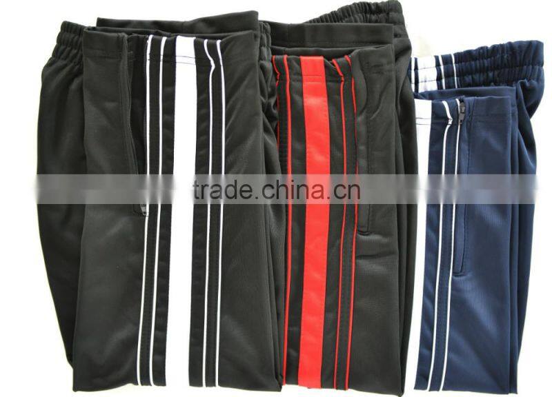 Popular hot selling men's polyester tricot jogging pants