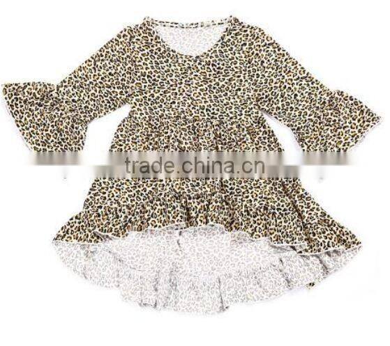 Wholesale baby cotton blouse boutique children cotton ruffle top kids autumn& fall clothes