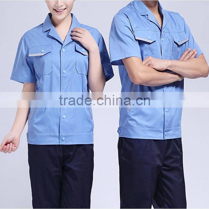 GZY Short sleeve Factory OEM Oil And Gas Workwear for men Gas Station Uniform