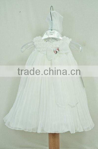 Elegant baby girls ruffle dress flower girls dress baby princess dress