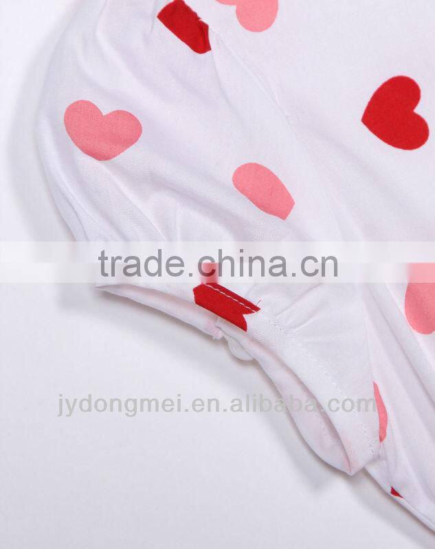 girl print dress 100%cotton dress