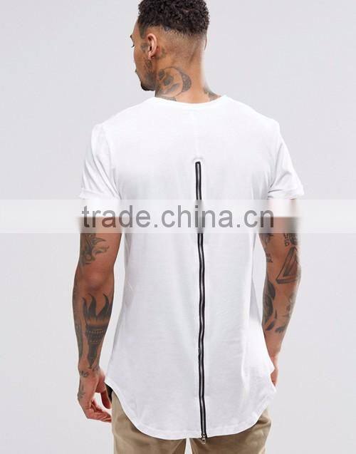 Factory direct sale men grey/white/black summer zip back plain cerw neck short sleeve jersey t-shirt custom