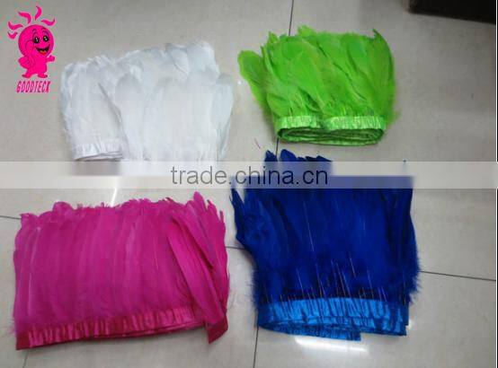Wholesale multicolor decotation goose feather for party and wedding,15-20cm