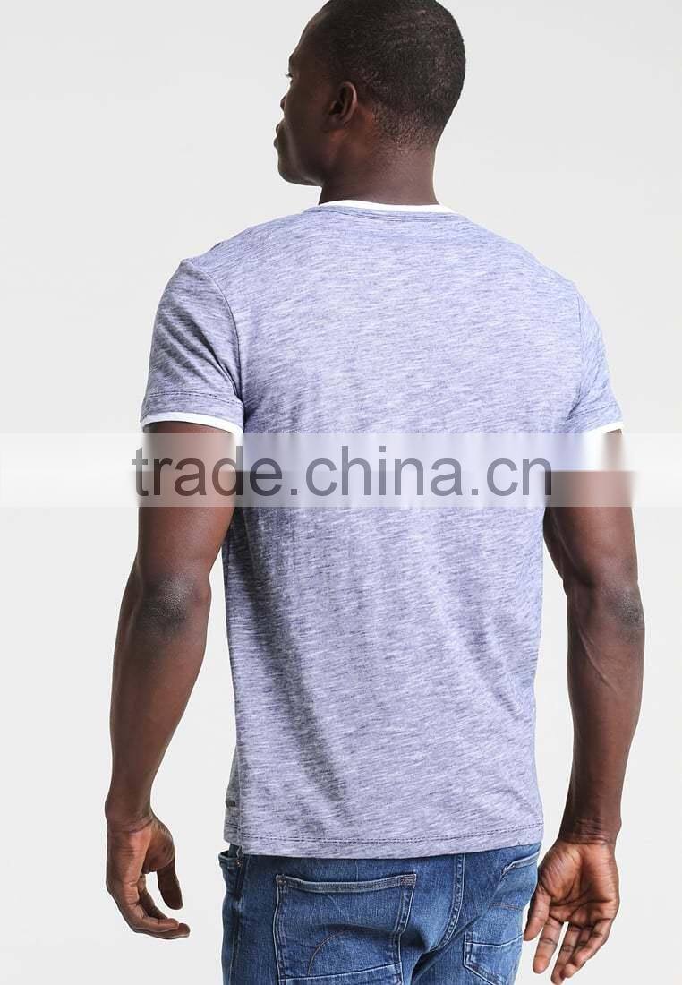 MGOO Top Selling Men's Half Sleeve T Shirt Button Down Plain Slim Fit T Shirt