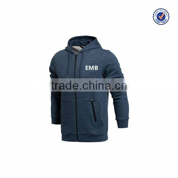 New Design Men Custom Casual Zip Up Sports Wear Custom Embroidered Hoodies