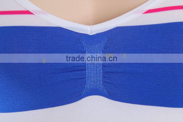 seamless polyamide and spandex lace bottom bulk women tank top