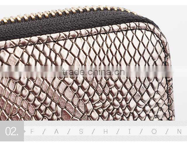 Hotsale genuine leather wallet designer cell phone wallet women coin wallet purse