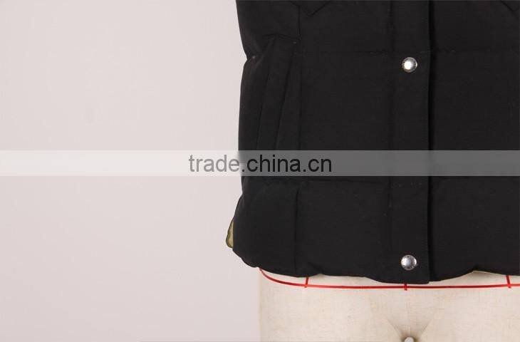 Wholesale high grade new style cheapest men women black down vest