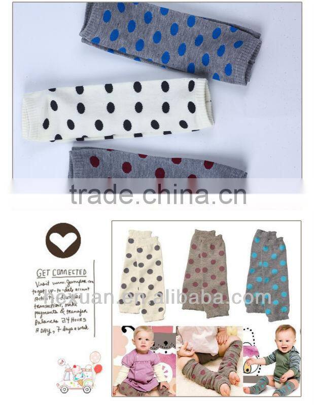 Fashion Solid Color Knit Leg Warmers for Baby in Stock