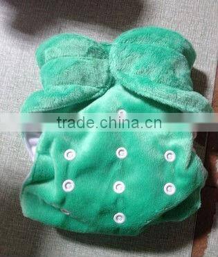 customized design baby minky cloth diaper with absorbent material