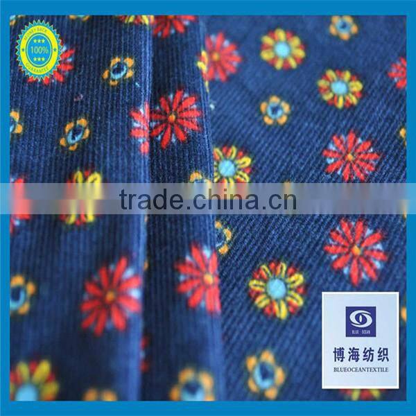 100% cotton corduroy fabric for garment