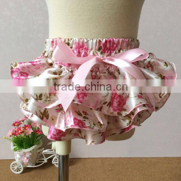 little girl bloomers ,infant stain printed diaper Cover ,0-4years H149