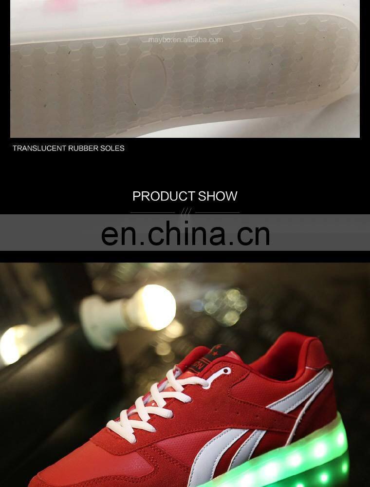 Wholesale latest fashion night club shoes for men Rechargeable Light Up LED Shoes Sneakers