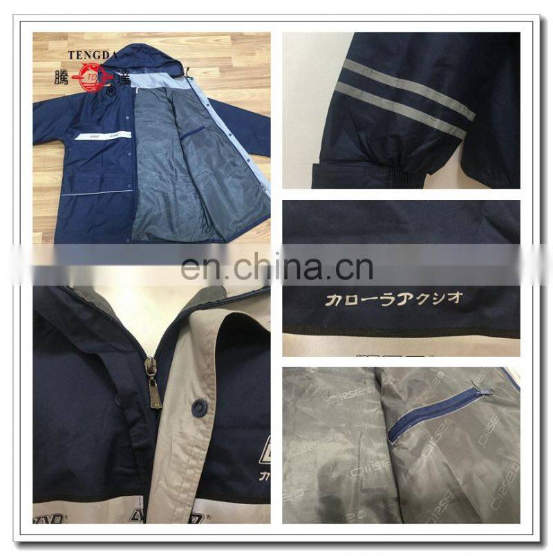 hot sale reflective motorcycle raincoats with pants
