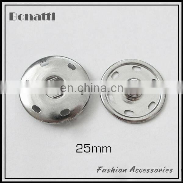 30mm metal sewing on snap button
