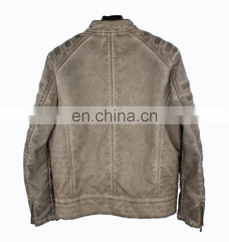 2016 custom men's winter jacket , men casual Motorcycle Leather Jackets