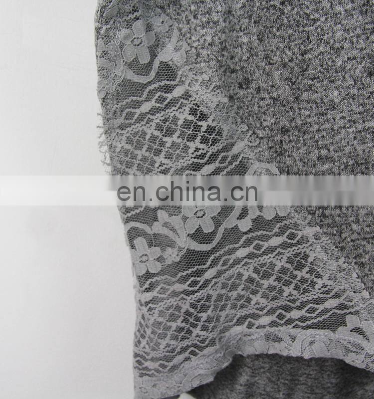 Lace stitching for woman's Wear rope Cap Pullovers