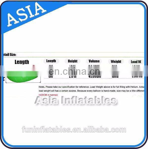 Full Digital Printing Inflatable Advertising Helium Balloon , Inflatable Helium Balllon For Car Show