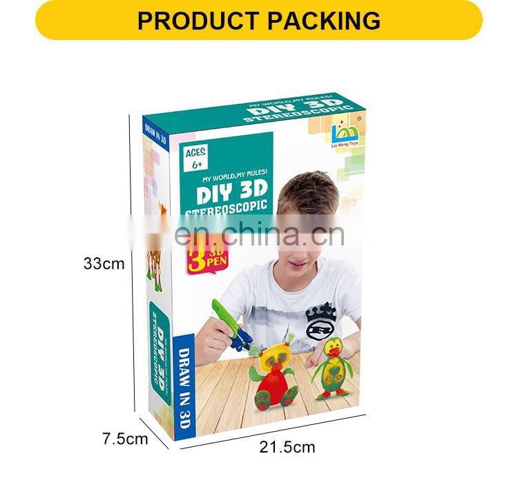 Red yellow green animal ABS PLA filament 3d pen drawing for children