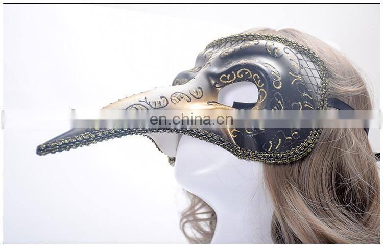 Halloween fancy Venice terrorist proboscis masquerade mask mask Performing props coloured drawing or pattern mask