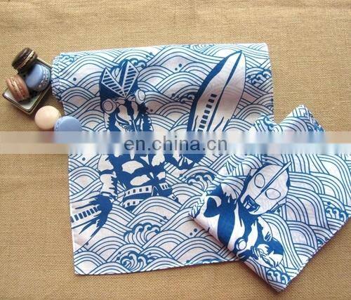 Cotton custom plain long wash towel hand towel tenugui