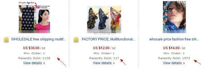 Promotional design custom promotional printed square bandana is hot sale .LS01