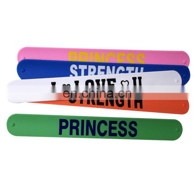 stylish logos printable cheap custom silicone wristband
