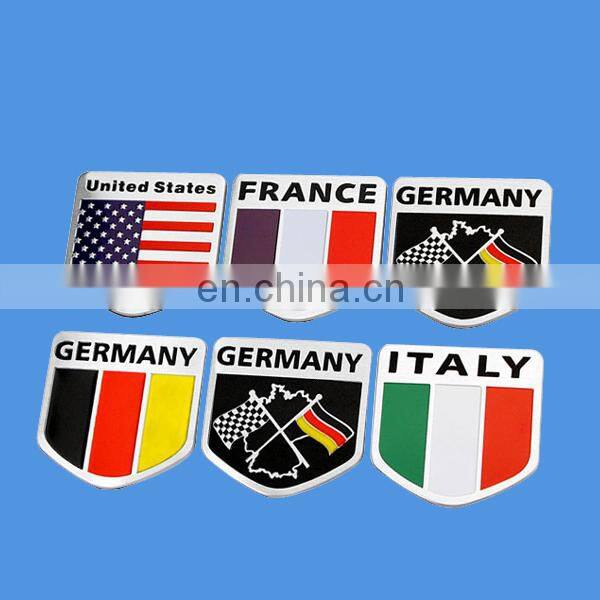 custom print epoxy self adhesive aluminum sticker label