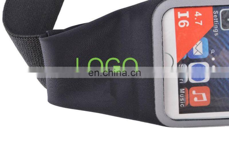 Running Waist Belt Pouch Case Fit Smartphone 4.7 Inch Zipper Pockets Water Resistant Expandable Runners Waist Belt Bag