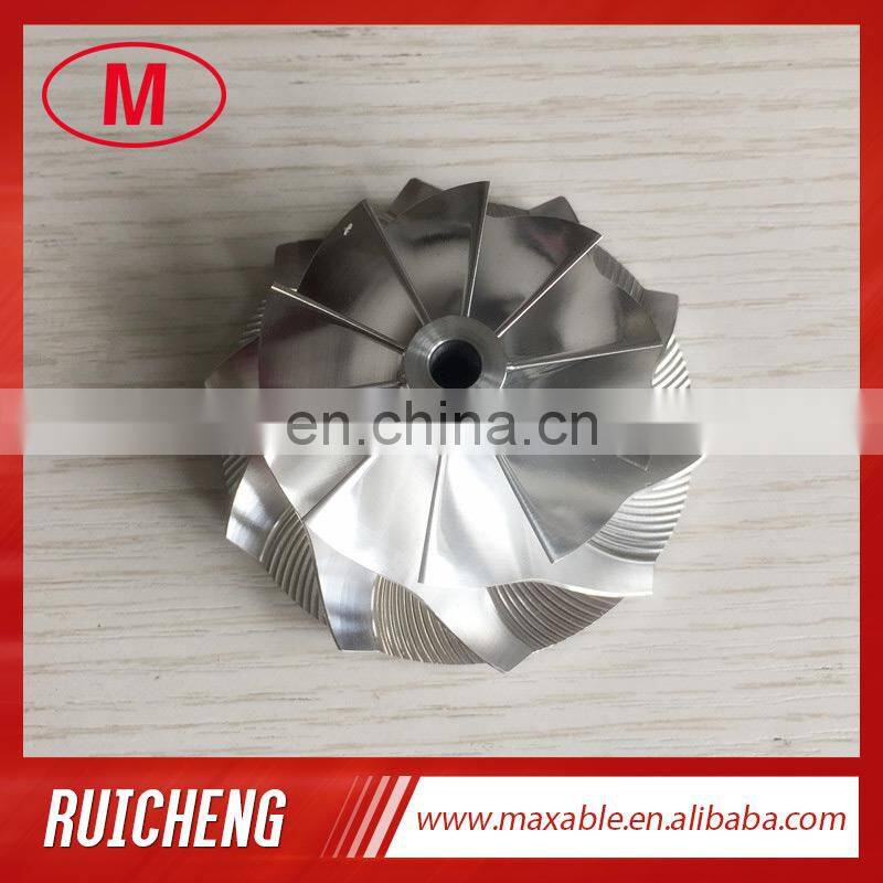 GT28 49.70/67.40mm 10+0 blades racing turbocharger milling/aluminum 2618/Billet compressor wheel