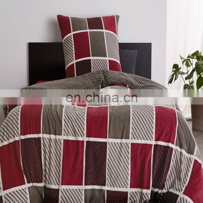 textile 2018 bed set duvet cover set with 100% polyester fleece bed set for European market