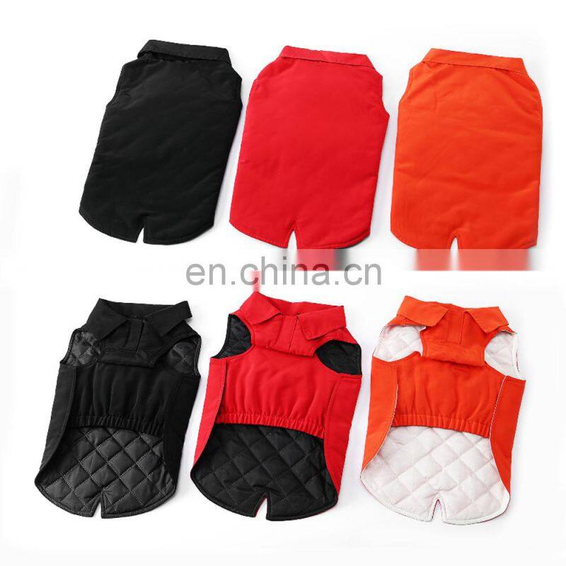 Warm Waterproof Clothes Dog Jacket Polo Collar Pet Dog Winter Clothes