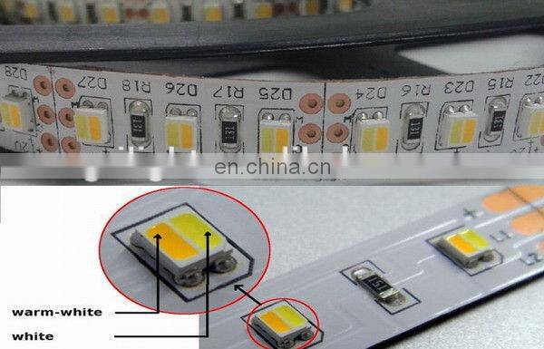 Dual chip SMD5050 led flexible light 120leds/m color temperature adjustable cct 3528 led strip