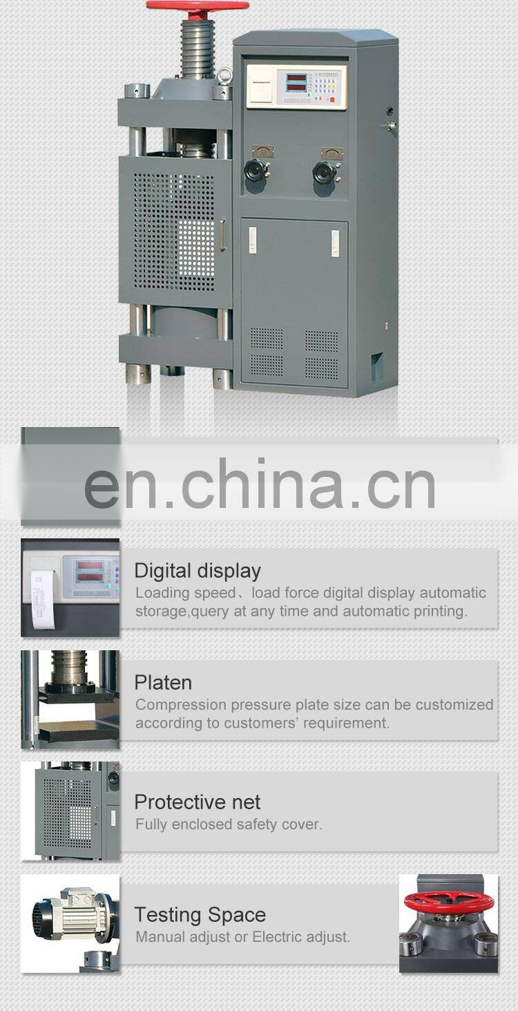 New design micro servo concrete machine microcomputer compression testing equipment with CE certificate