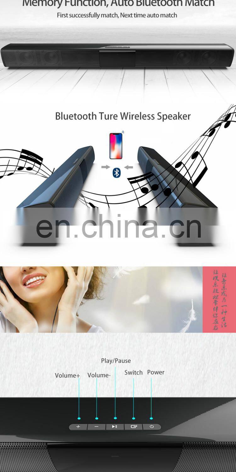 2019 mini bluetooth speaker box custom logo bluetooth Soundbar bluetooth speaker karaoke