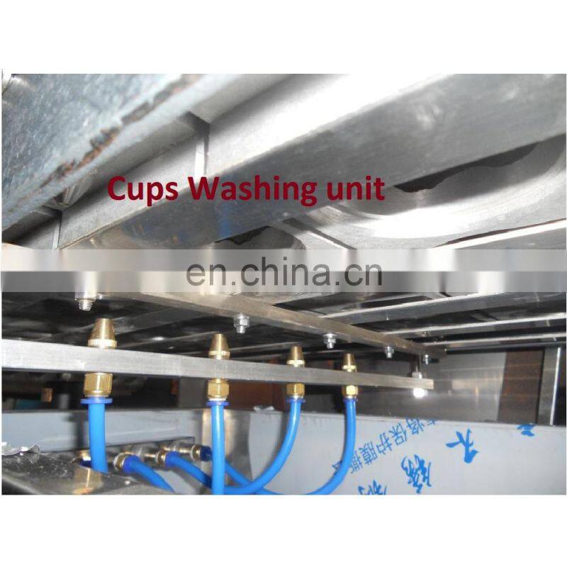 Shanghai factory price automatic small plastic disposable cup filler sealing lid packing machine