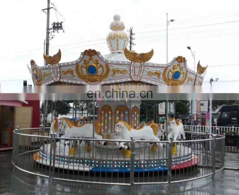 Carnival Backyard Kids Ride Merry Go Round Used Carousel Horse For Sale