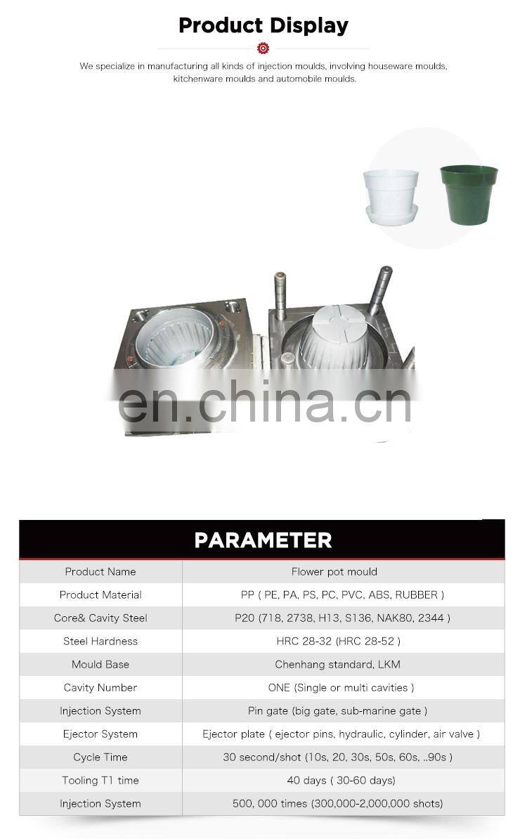 Plastic injection molding flower pots