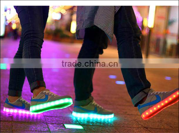 2016 Crazy led shoes wholesale led lady shoes