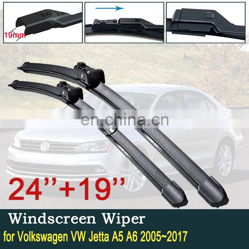 Car Wiper Blade for Volkswagen VW Jetta A5 A6 2005~2017 Car Accessories Stickers Front Windshield Wipers 2006 2010 2012 2013
