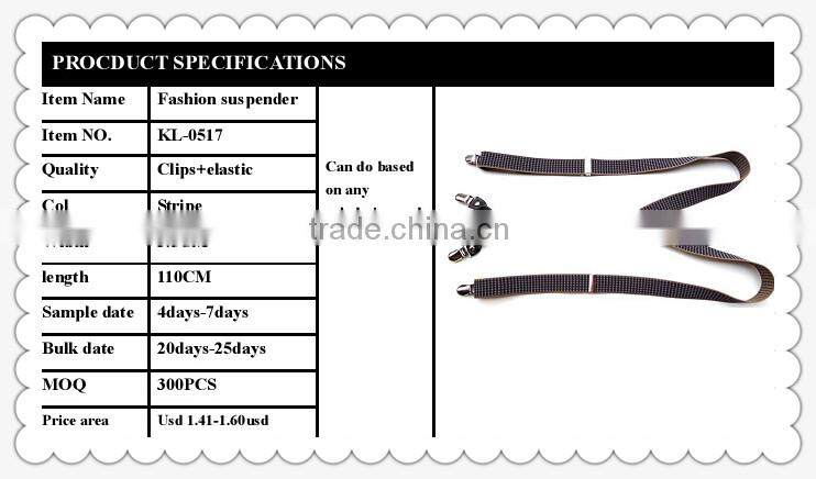 men fashion design dress garment suspender clips