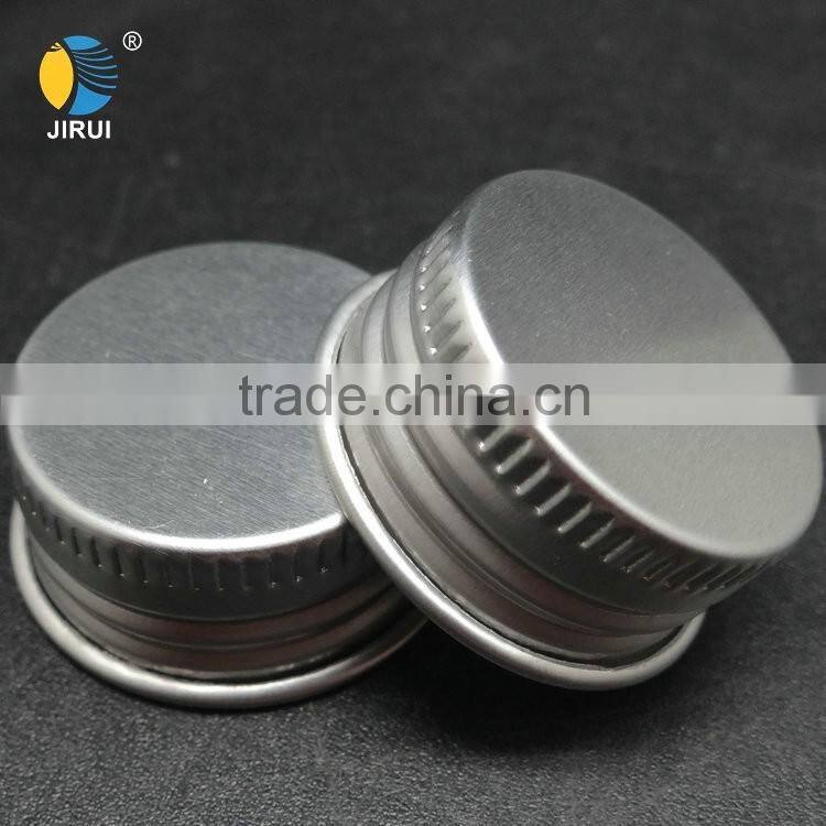 metal matte aluminum lids silver cap with different size for bottle