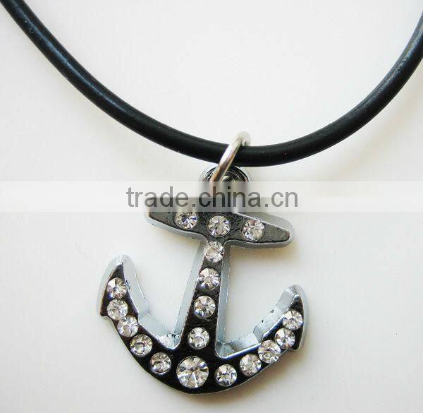 DIY rhinestone Anchor pendant (SH-089)