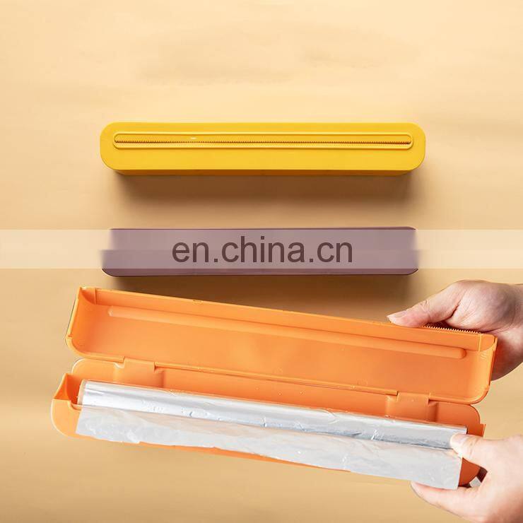 Kitchen clingfilm cutter household watermelon vegetable clingfilm cutting box disposable fresh clingfilm