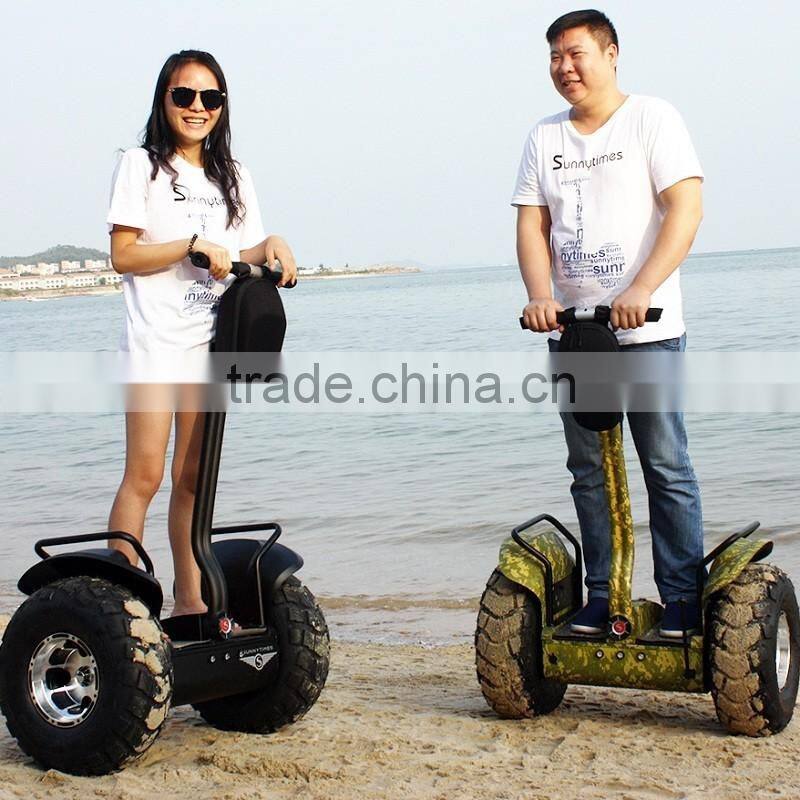 Sunnytimes 36V 72V Lithium Battery Waterproof 2 Wheels Electric Self Balance Scooter With Handle And Big wheels