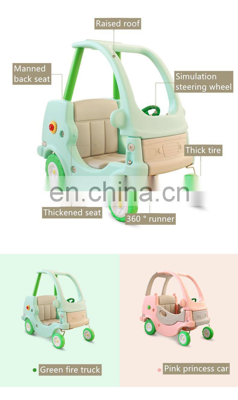 New Design Colorful Indoor Children Plastic Toy Ride on Princess Car Fire Truck Car