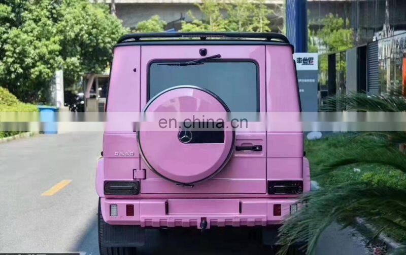 Runde Carbon Fiber For Mercedes-Benz G500 G55 G63 G65 Wide Body Kit Front Bumper Side Skirt Wheel Eyebrow