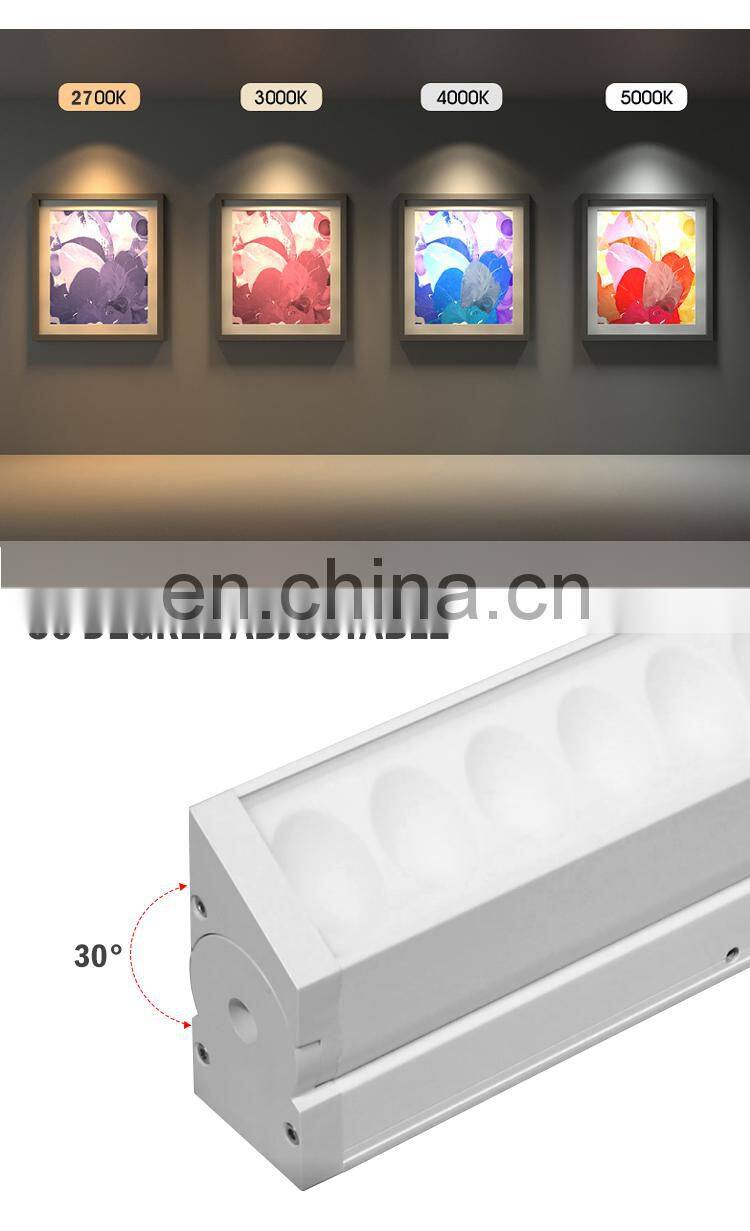 Guide Rail Ceiling Hanging Installation For Supermarket Light Aluminum 100CM 64W Smd Led Linear Light
